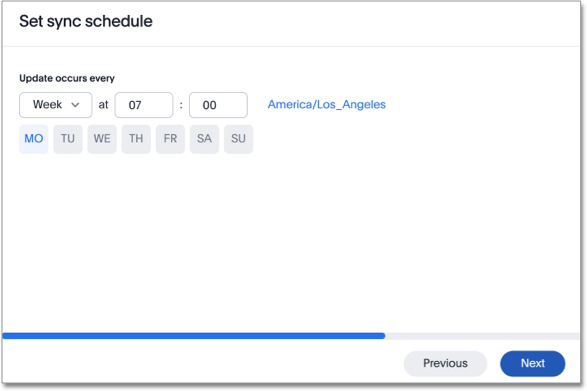 Create a sync schedule for Alation