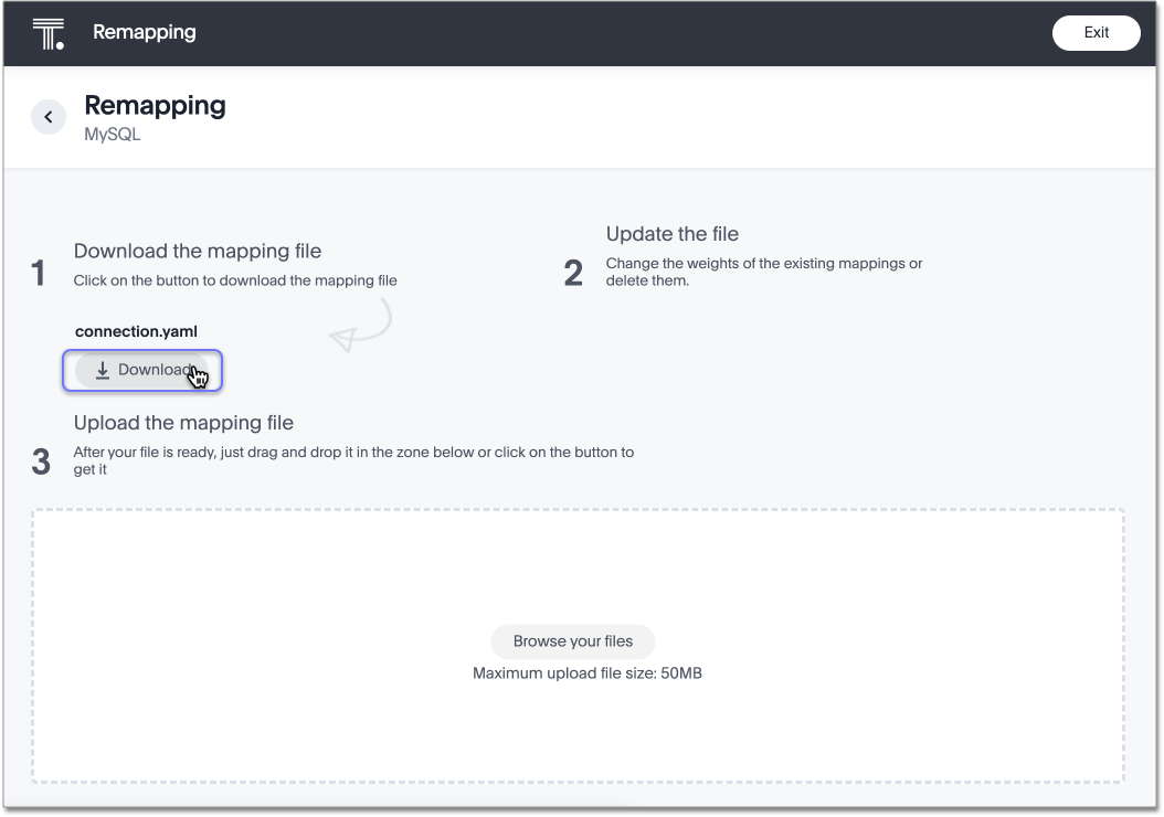 Download the source mapping file