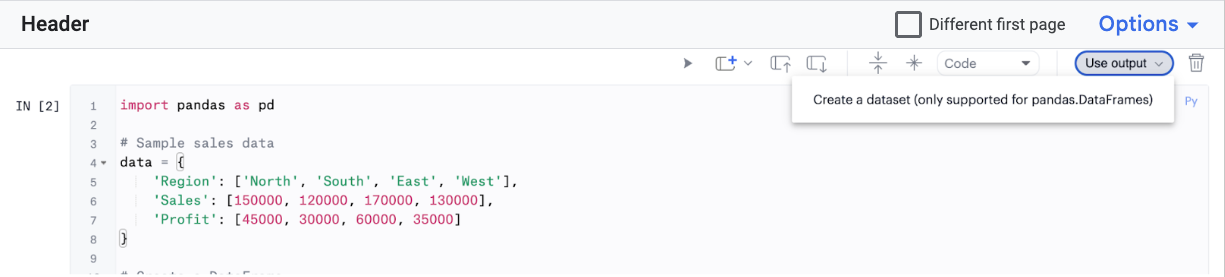 python dataset 1