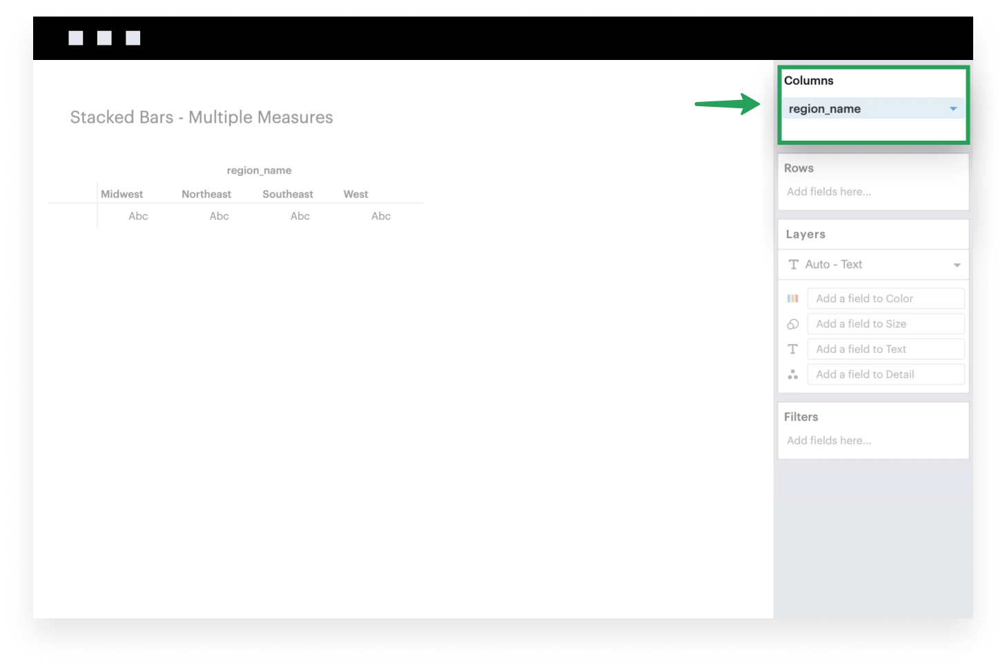 Add dimension to Columns