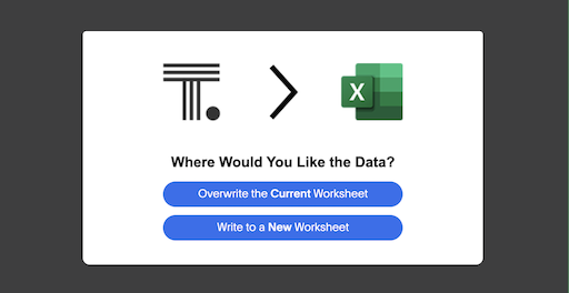 Click on Choose sources for selecting the relevant worksheet