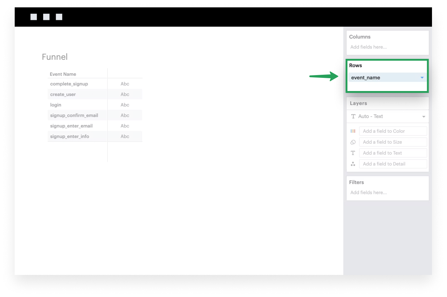 Add field to Rows