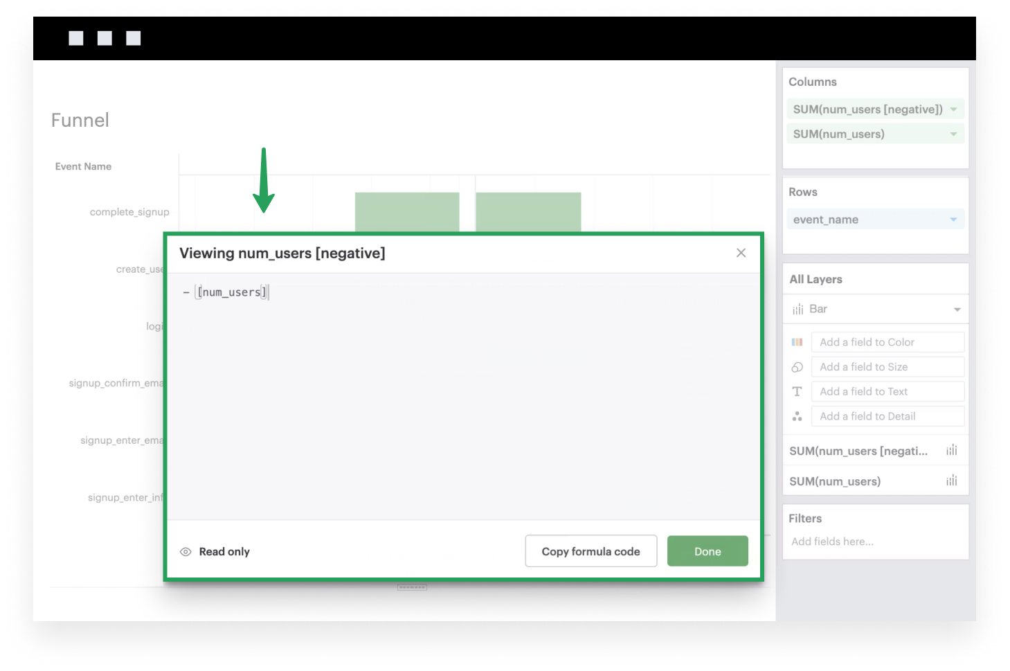 Create calculated field