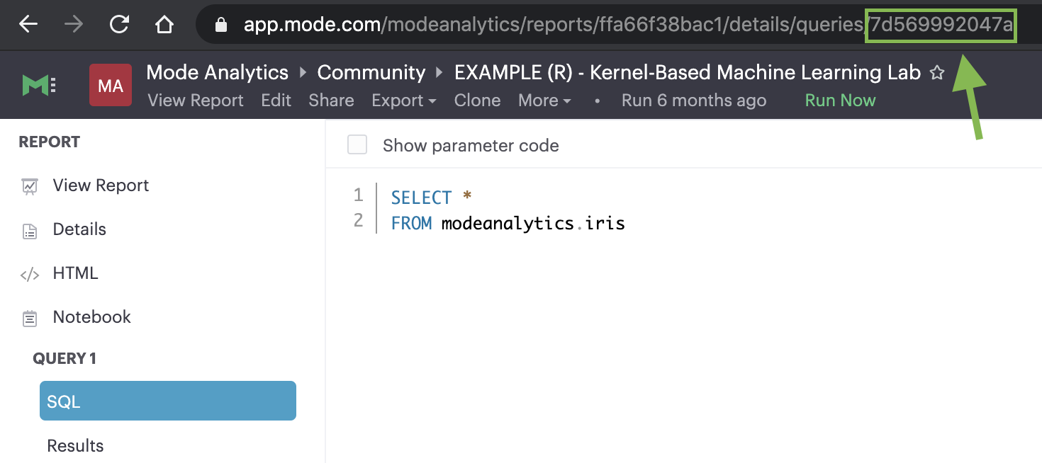 Query token