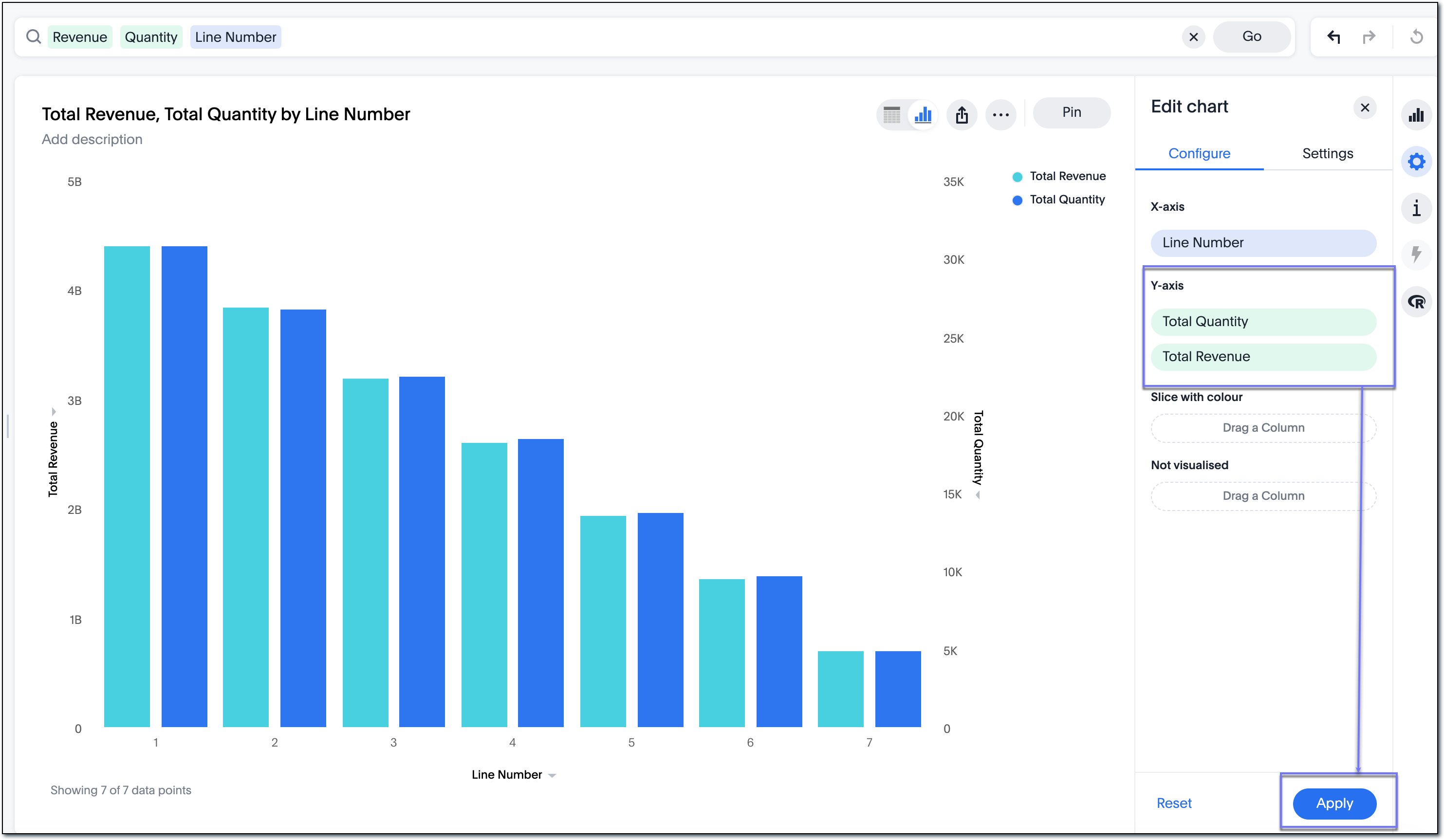 Reorder labels on your chart