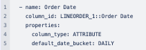 Set the default_date_bucket_to DAILY