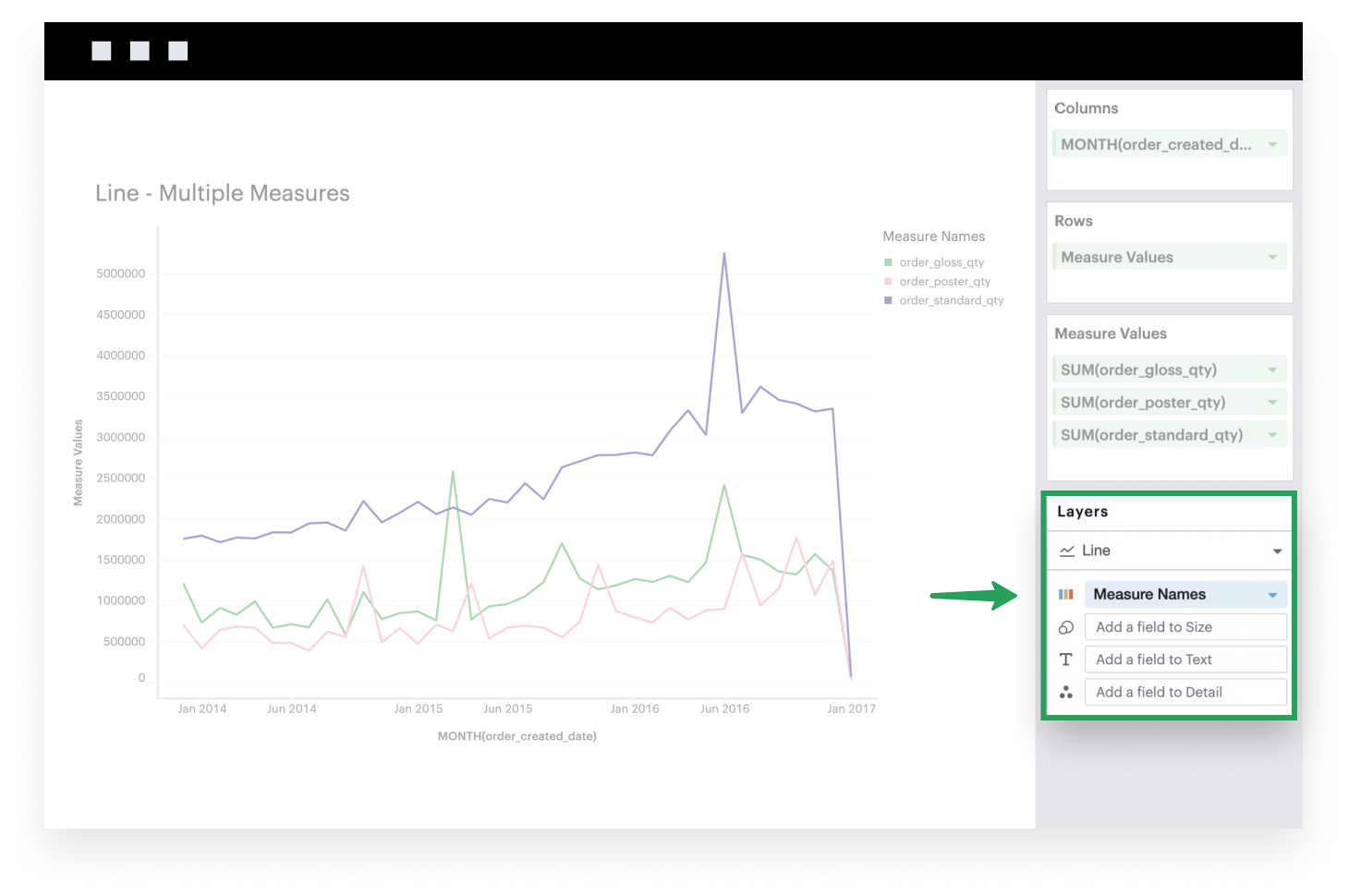 Add measure names to Color