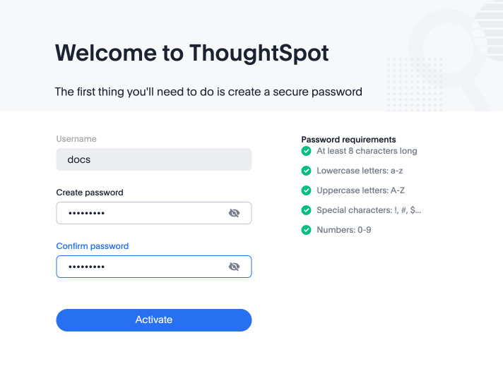 MFA login set password