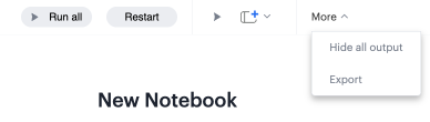 Notebook Toolbar