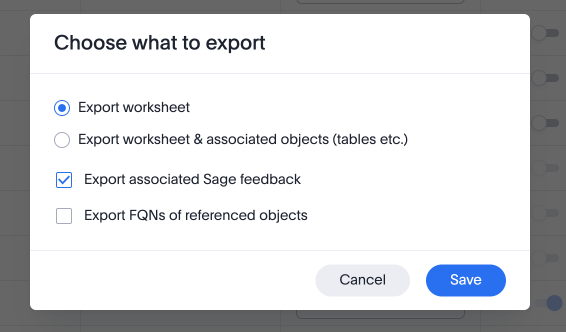 Export multiple objects