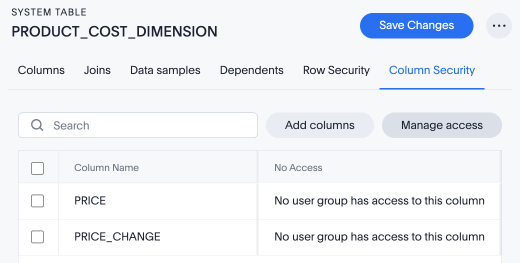 Click Manage access.