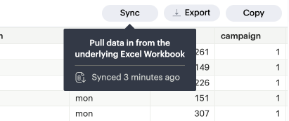 excel sync
