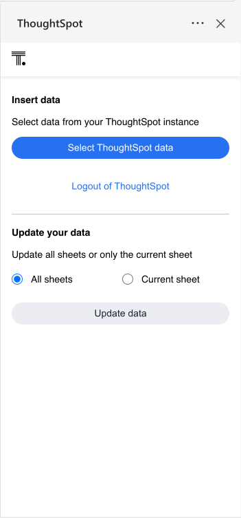 select thoughtspot data