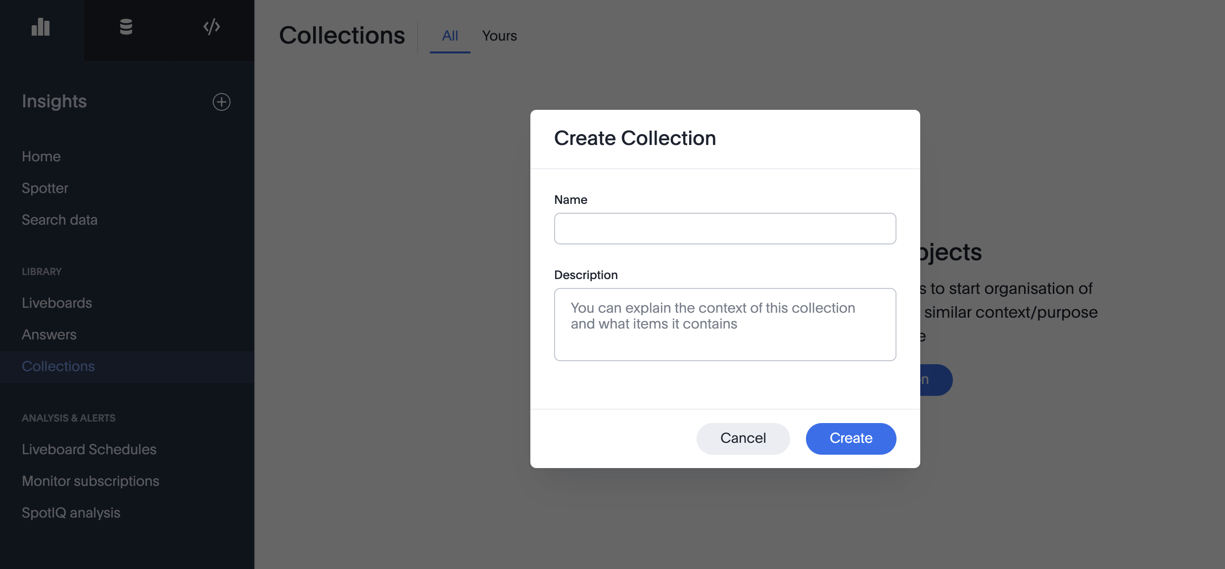 Create a Collection