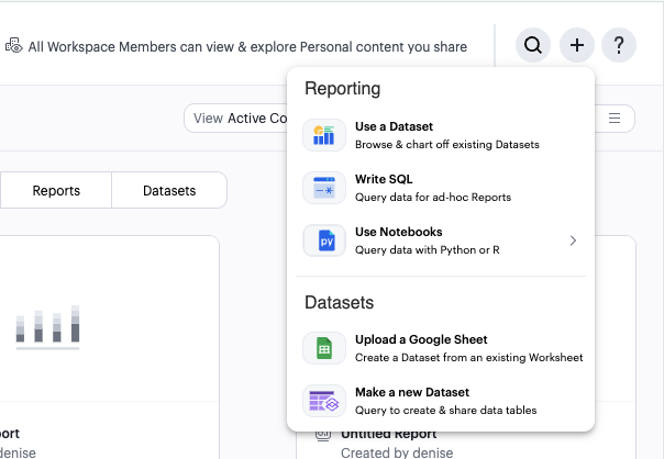 Create a dataset