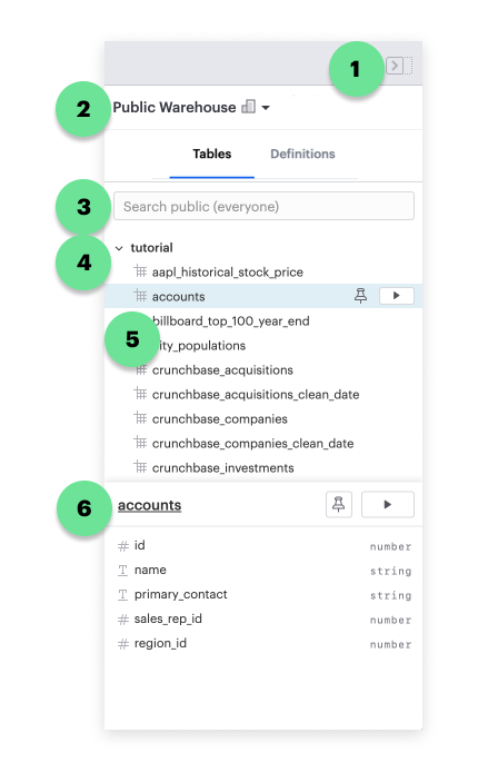 Schema browser
