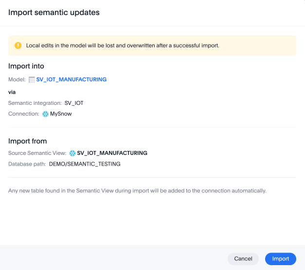 import semantic updates