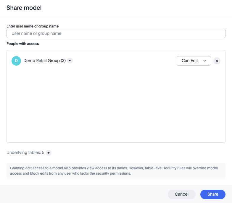 new share model