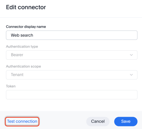 Test connections