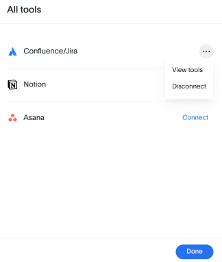 Select the more options icon and click *View tools*.