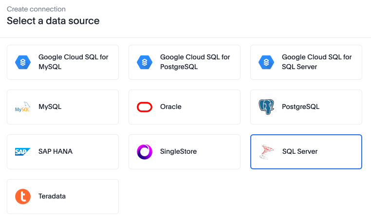 Add a SQL Server connection