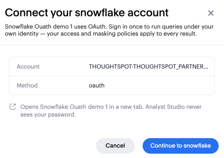 Connect your Snowflake account