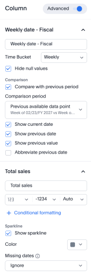 See the advanced display options