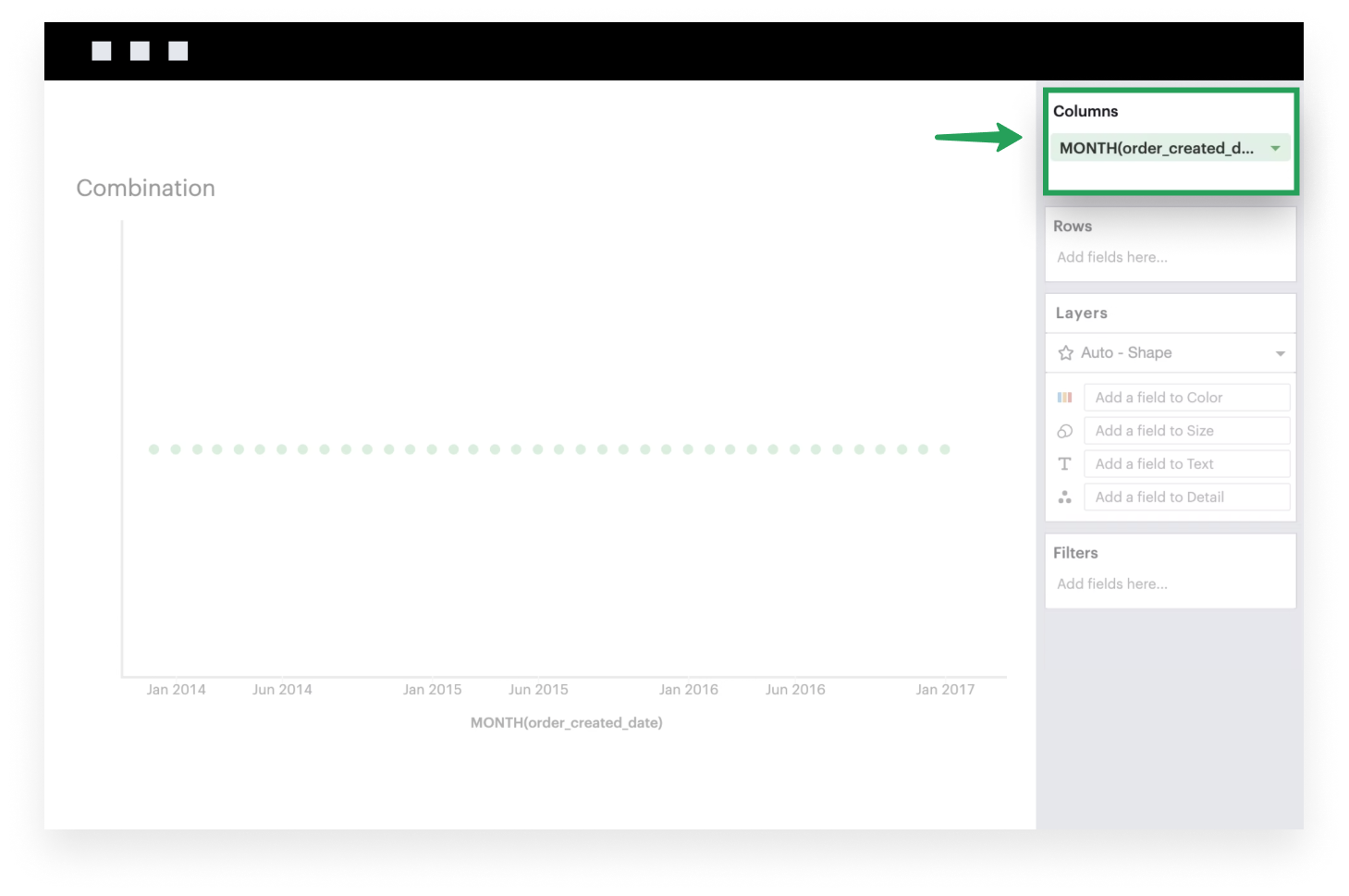 Add field to Columns