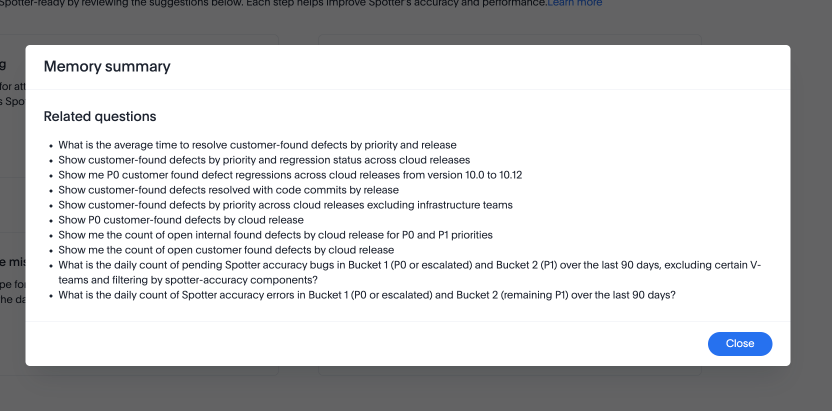 View memory summary to see related questions.