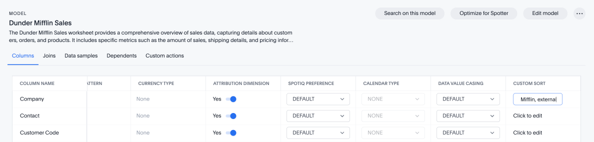 Custom sort order