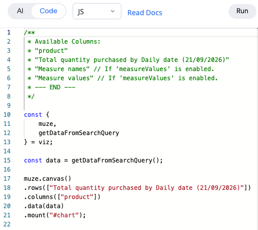 JavaScript editor