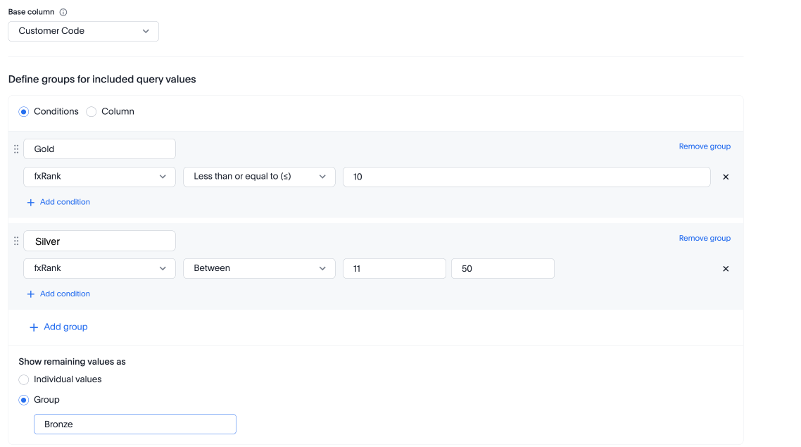 Query sets esample