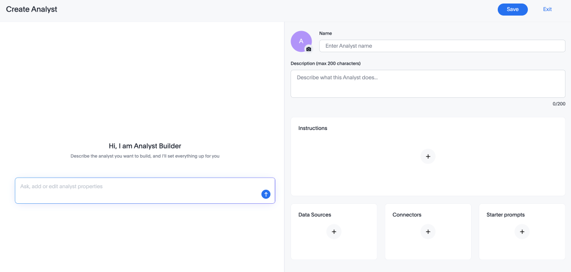 Spotter analyst builder