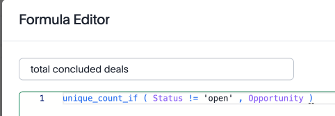 spotter formula total concluded deals