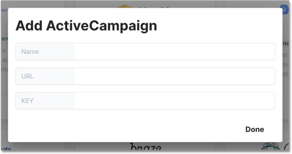 Add ActiveCampaign