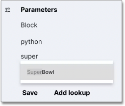 Select SuperBowl block