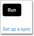 Set up a sync