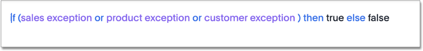 Gating condition Liveboard schedule example