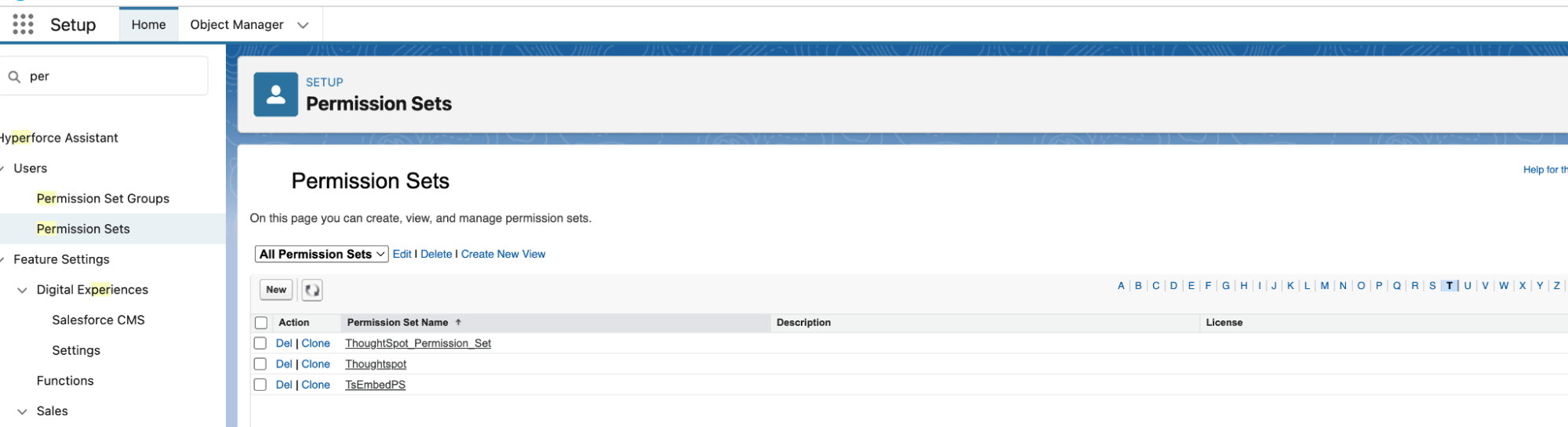 Permission Sets