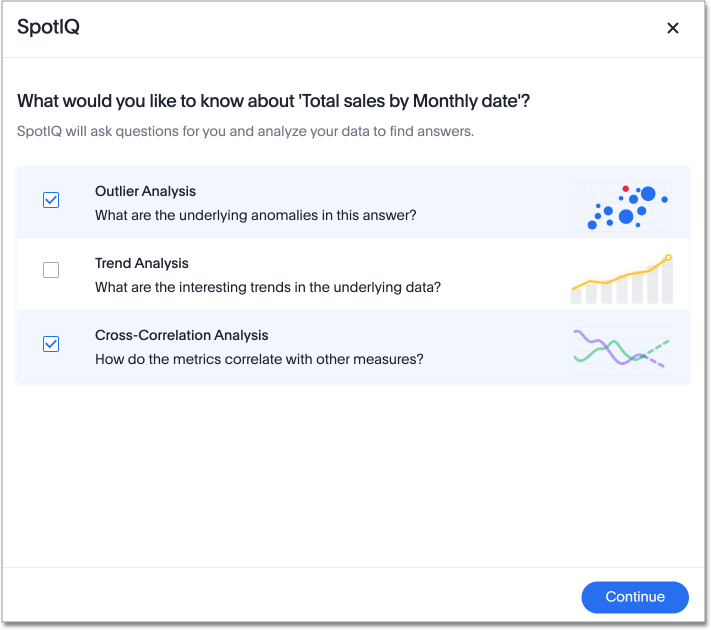 Choose type of analysis